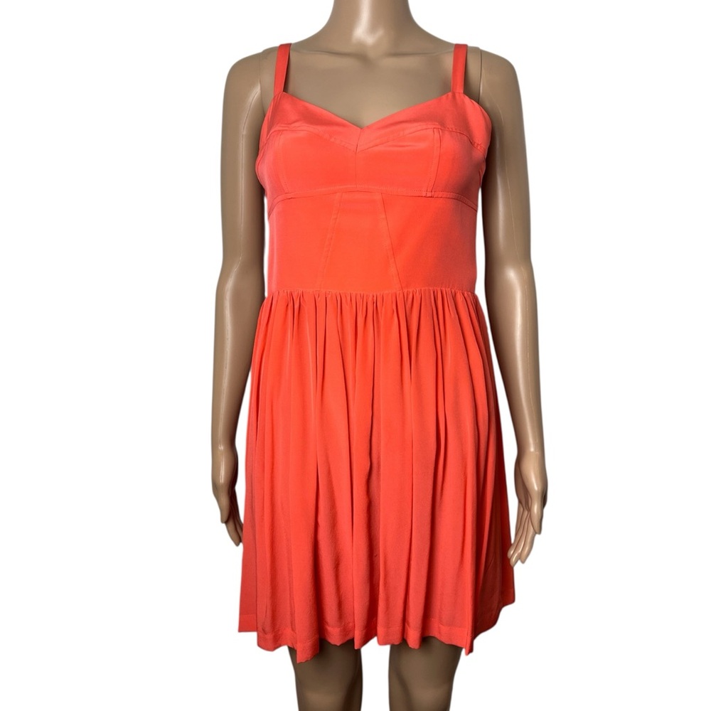 Amanda Uprichard Corseted Bodice Silk Mini Party Cocktail Dress